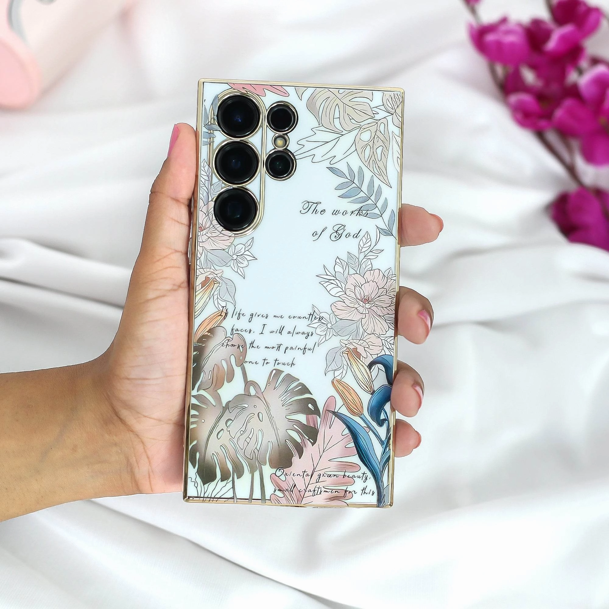 3D Floral Mirage Shield Case - Samsung Slim Texture Fashion Look
