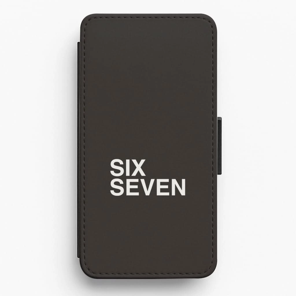 Flexible Edge 6 7 Black Flip / Wallet Phone Case