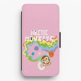 Everyday Style Stylish Edge A Monkeys - Pink Flip / Wallet Phone Case
