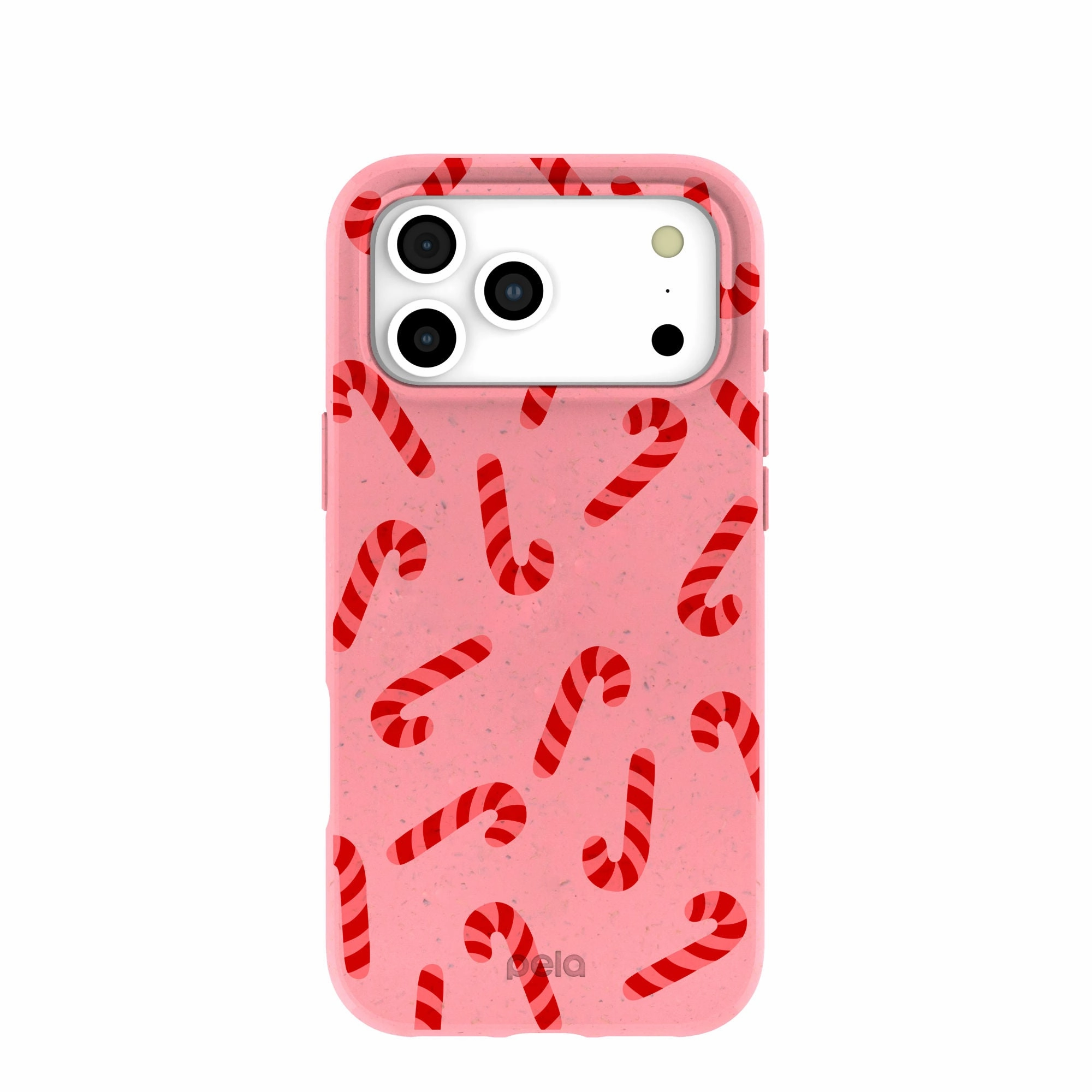 Ergonomic form Soft Shape Bubblegum Pink Candy Cane Chaos iPhone 17 Pro Max Case