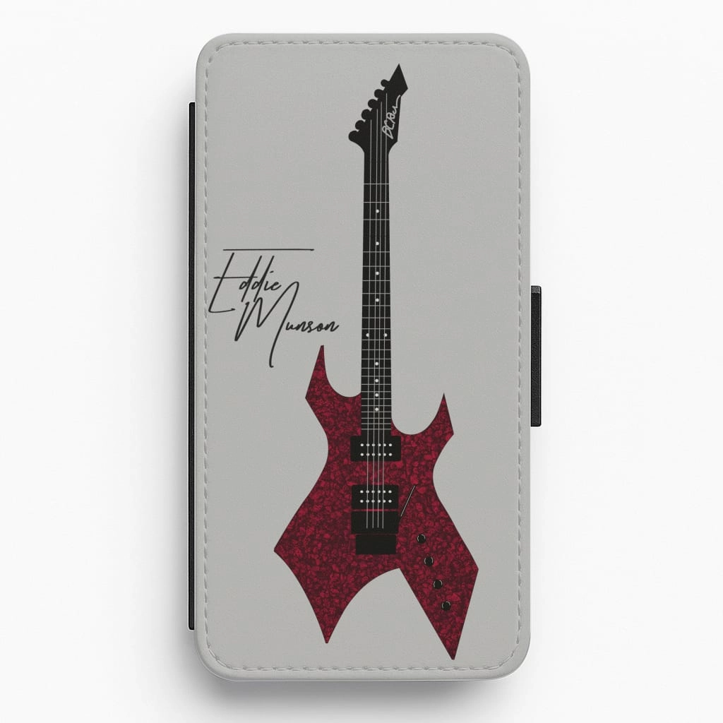 Trendy Accessory Refined Look Eddie Munson Guitar Flip / Wallet Phone Case
