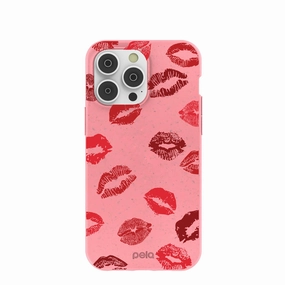 Bubblegum Pink XOXO iPhone 14 Pro Max Case Pocket Friendly