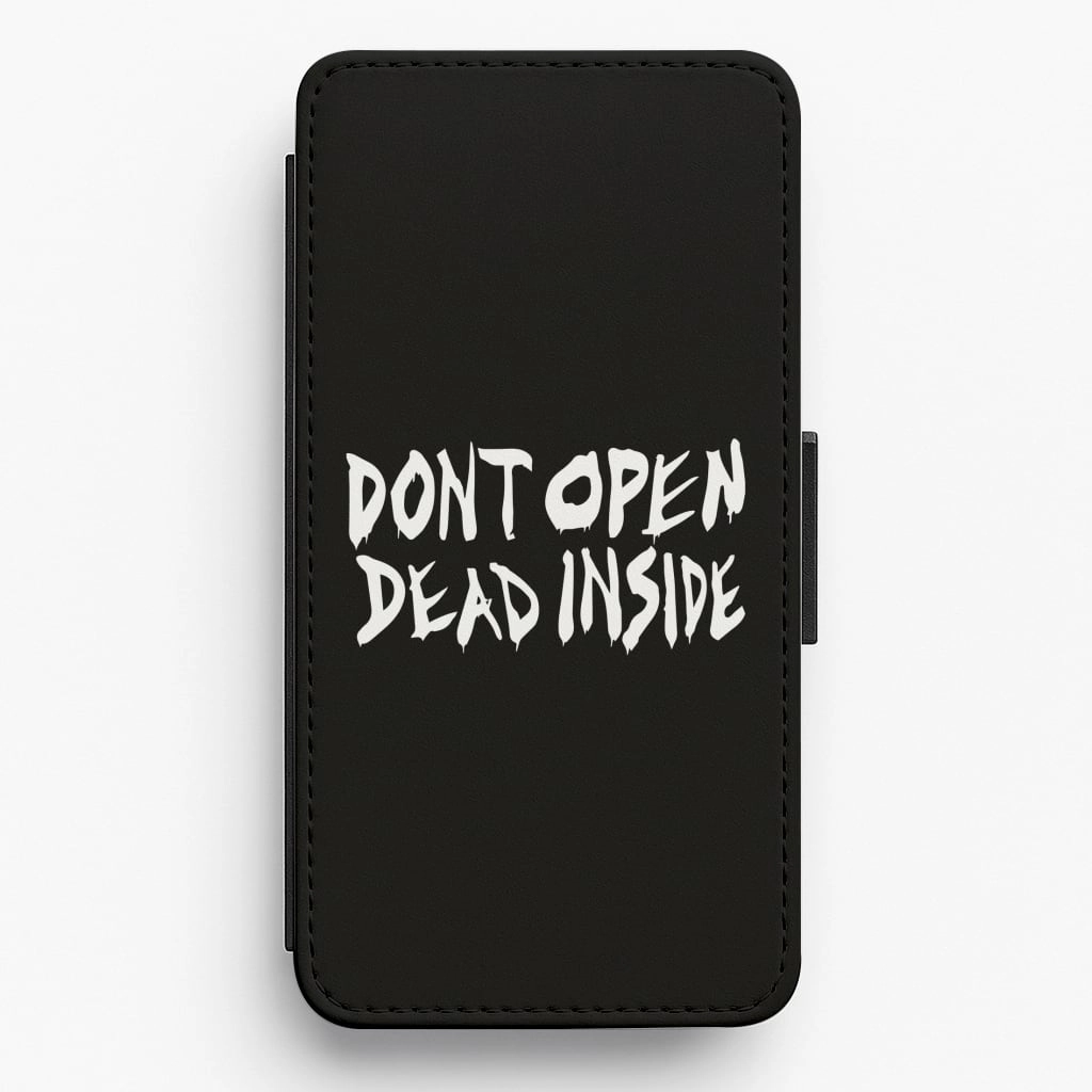 Don't Open Dead Inside - TWD Flip / Wallet Phone Case Daily Durability