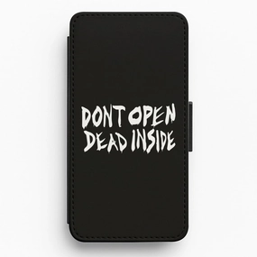 Don't Open Dead Inside - TWD Flip / Wallet Phone Case Daily Durability