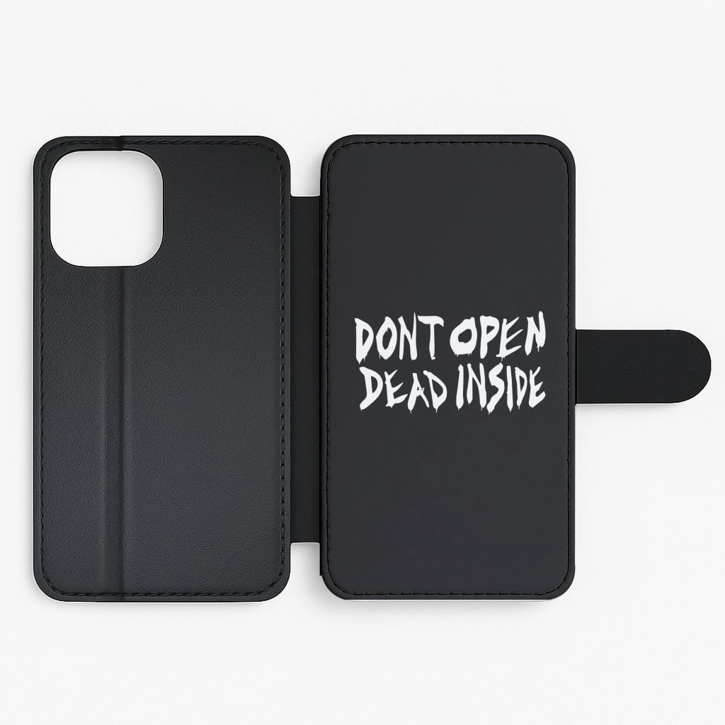Don't Open Dead Inside - TWD Flip / Wallet Phone Case Simple Style