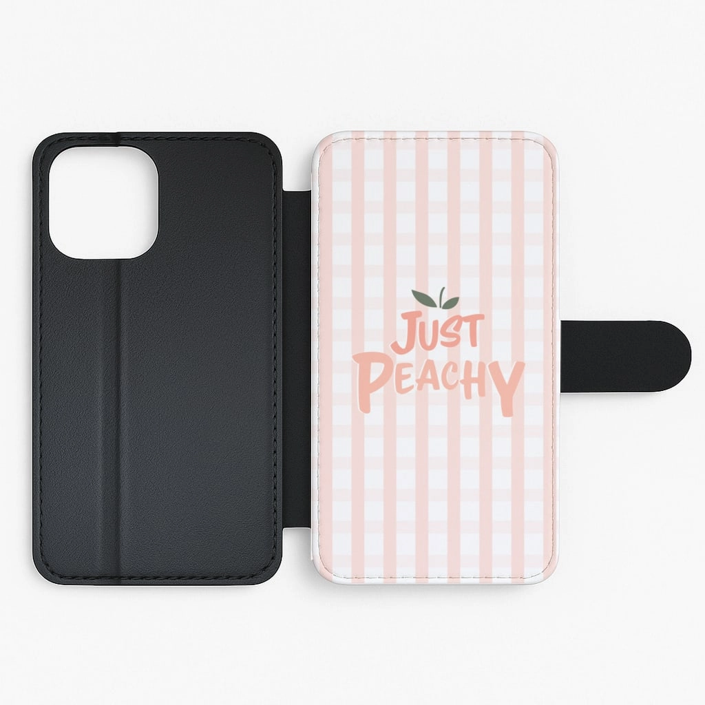 Soft Cushion Just Peachy - Hot Girl Summer Flip / Wallet Phone Case