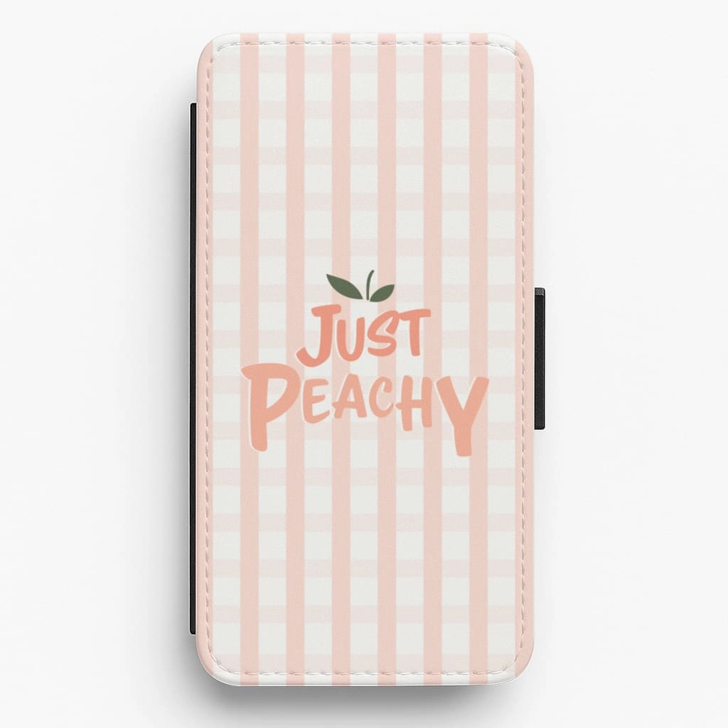 Just Peachy - Hot Girl Summer Flip / Wallet Phone Case Tactile Buttons