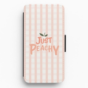 Just Peachy - Hot Girl Summer Flip / Wallet Phone Case Tactile Buttons