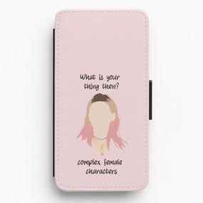 Complex Female Characters - Sex Education Flip / Wallet Phone Case Sport Inspired clean design