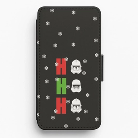 Textured Grip Luxury Build Ho Ho Ho Troopers Flip / Wallet Phone Case