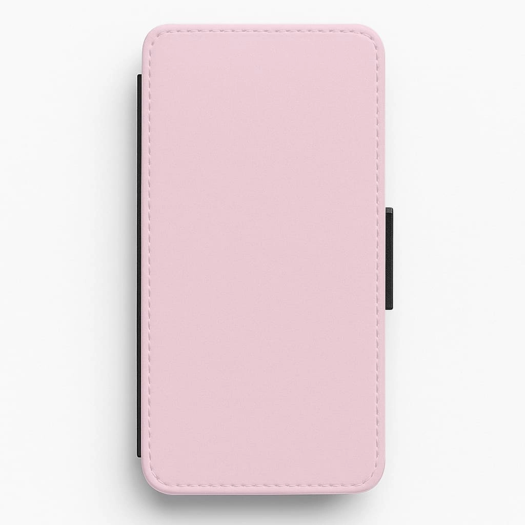 Back To Casics - Pretty Pastels - Plain Pink Flip / Wallet Phone Case Creative Texture Light Form
