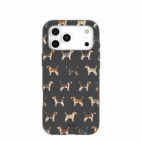 Vibrant Finish Black Beagle Buds iPhone 17 Pro Max Case