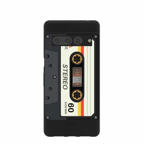 Black Cassette Google Pixel 7 Pro Case Compact Build Impact Resistant