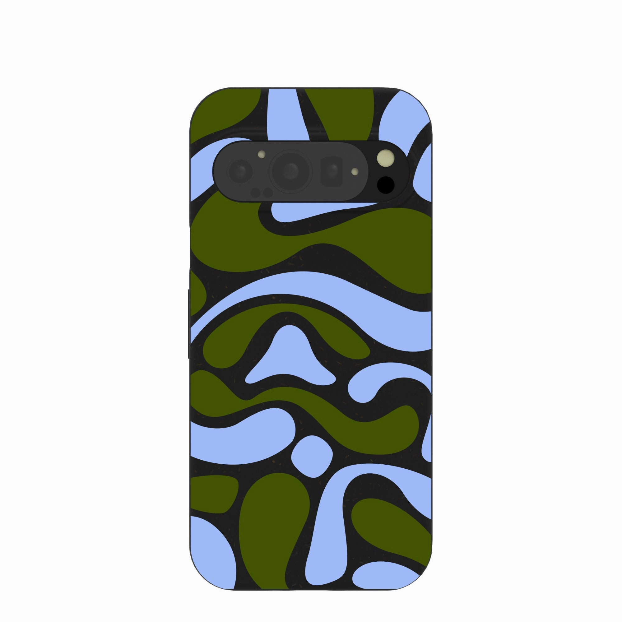 Durable Edge Texture Soft Detail Black Curve and Flow Google Pixel 9/9 Pro Case