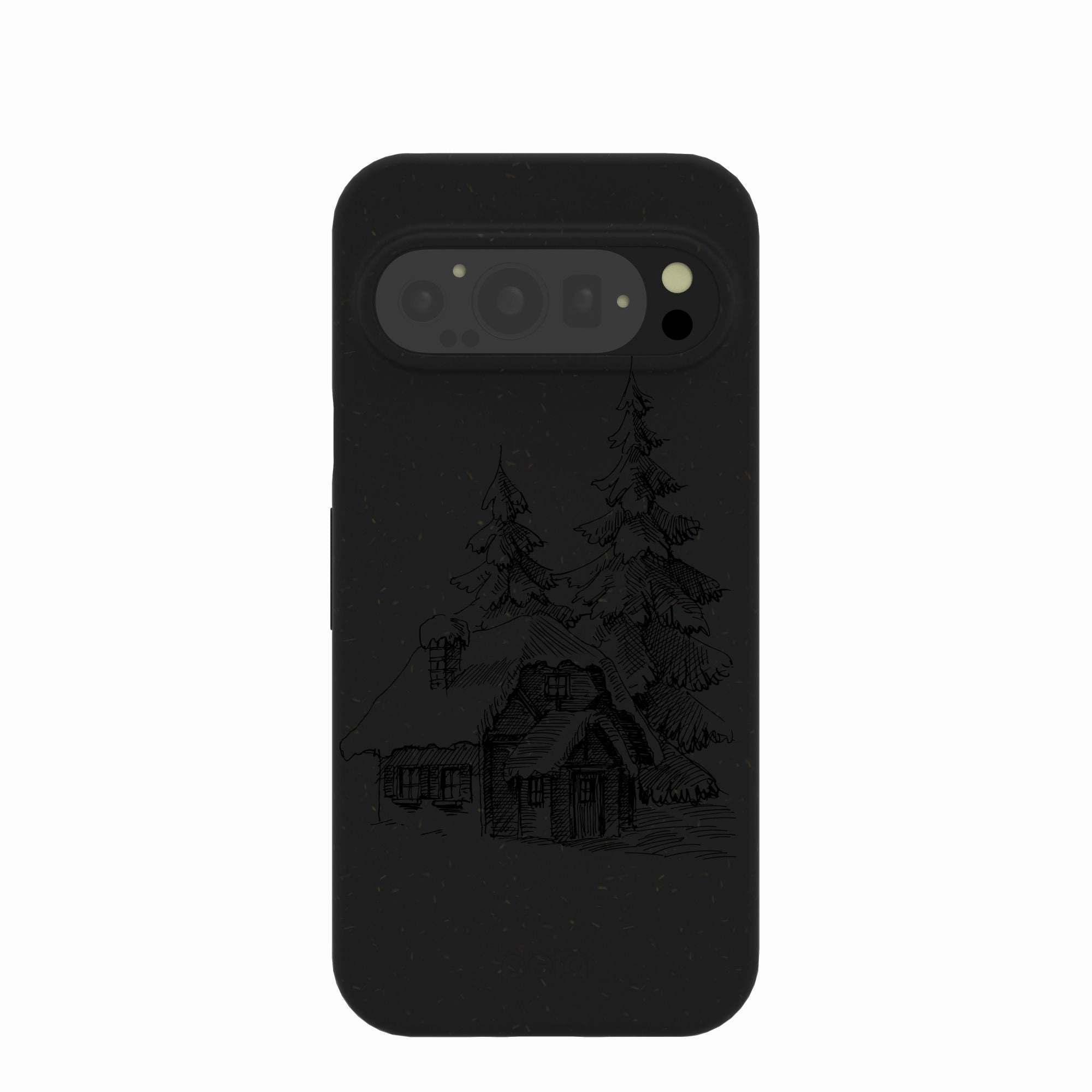 Enhanced grip Durable Design Black Lone Cabin Google Pixel 9/9 Pro Case