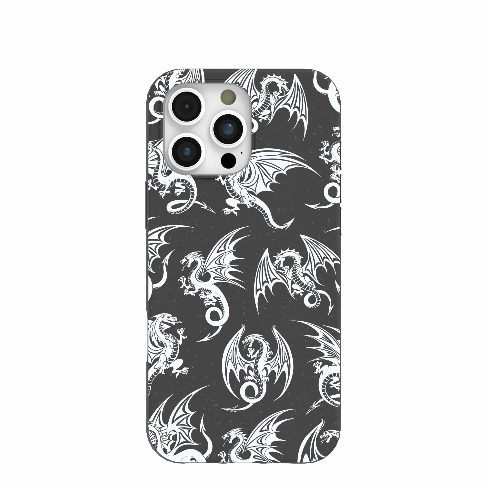 Grip Enhanced Black Mythical Dragons iPhone 16 Pro Max Case