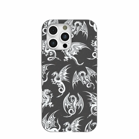 Grip Enhanced Black Mythical Dragons iPhone 16 Pro Max Case