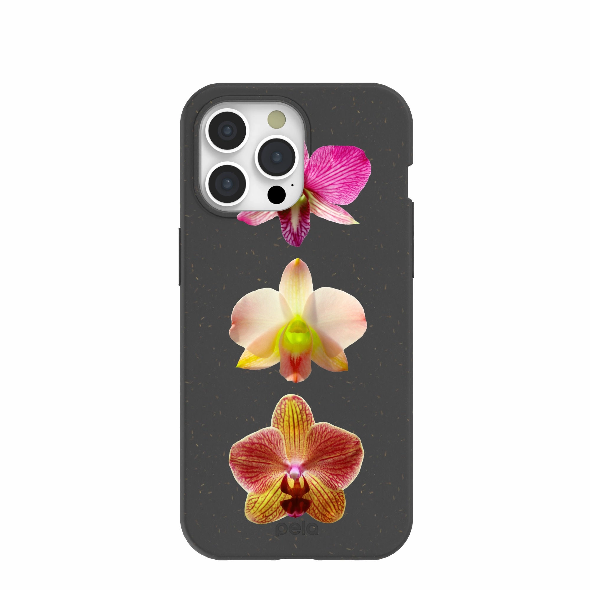 Black Orchids iPhone 15 Pro Max Case Futuristic style Protective Corner