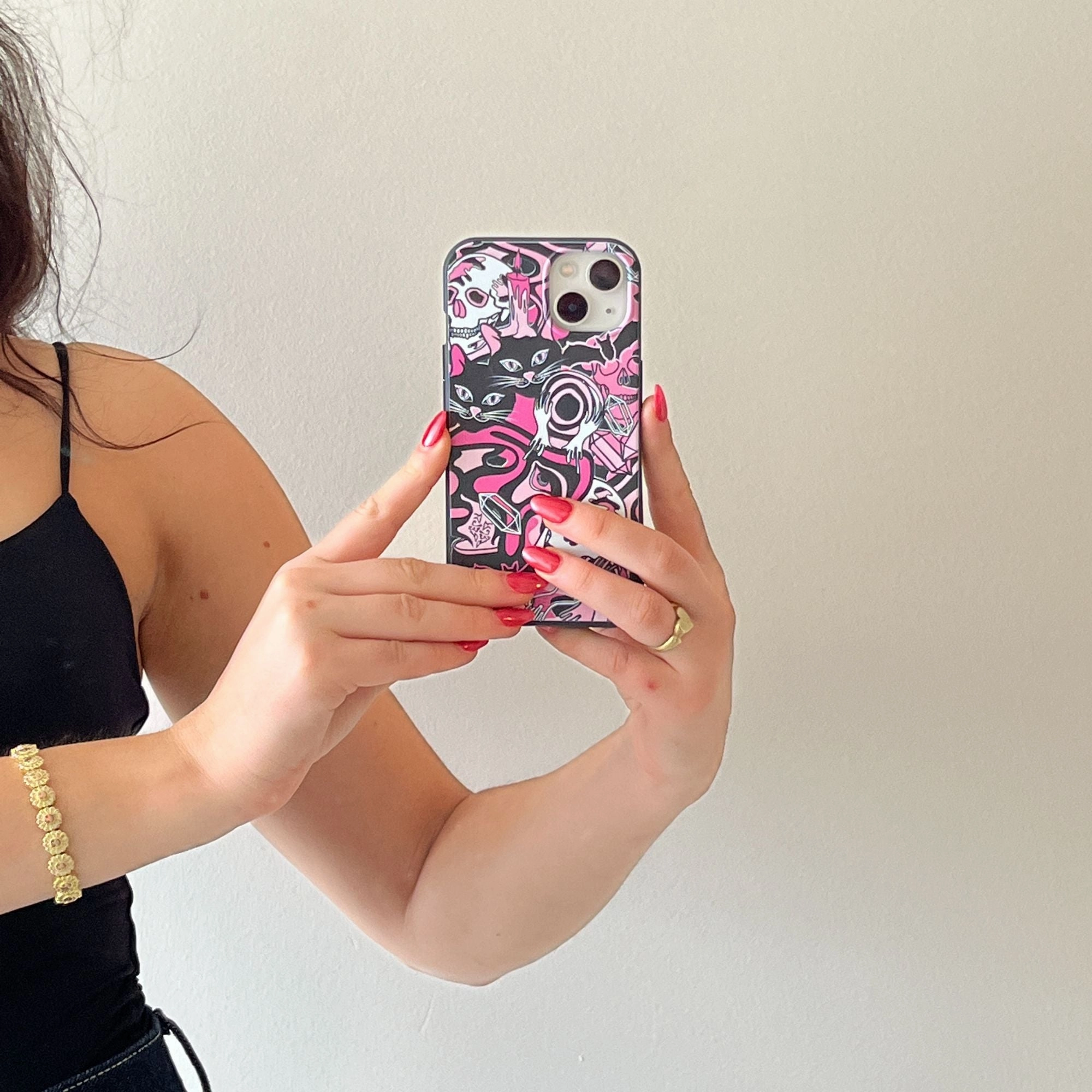 Flexible structure Wear resistant Black Spellbound Ghouls iPhone 17 Pro Max Case