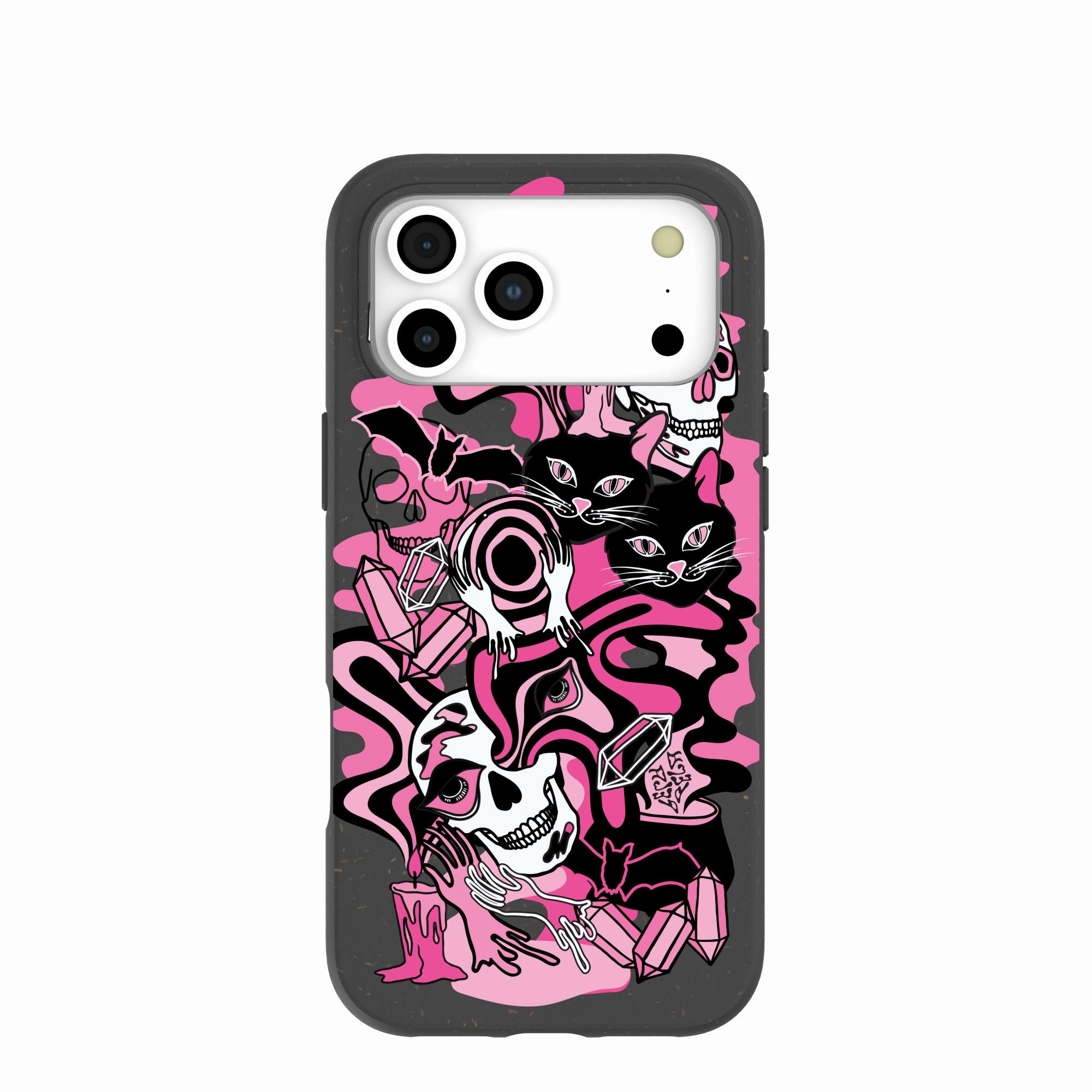 Ergonomic Shape Polished Look Black Spellbound Ghouls iPhone 17 Pro Max Case
