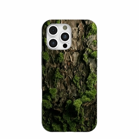 Elegant Edge Black Tree Bark iPhone 16 Pro Max Case