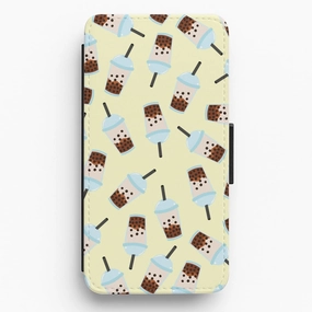 Boba Tea - Summer Flip / Wallet Phone Case Hard Plastic