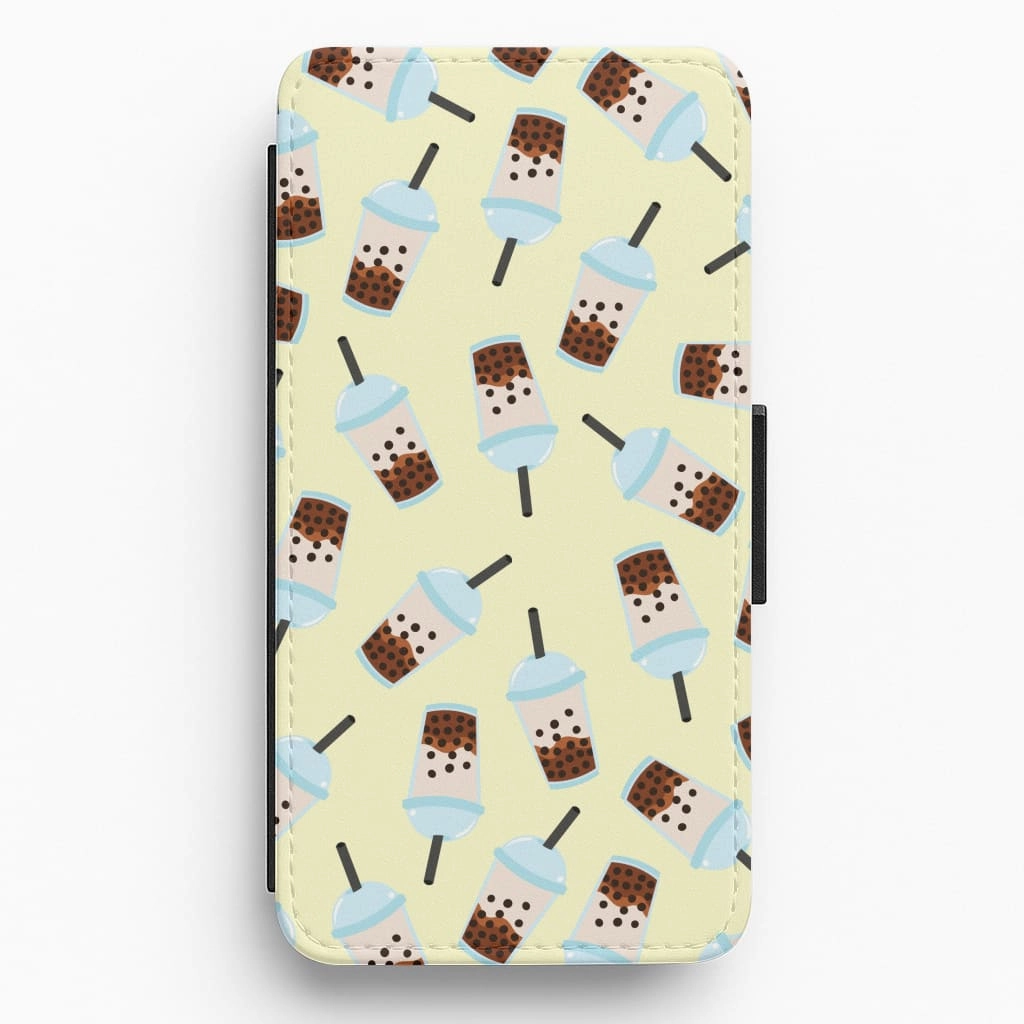 Boba Tea - Summer Flip / Wallet Phone Case Hard Plastic