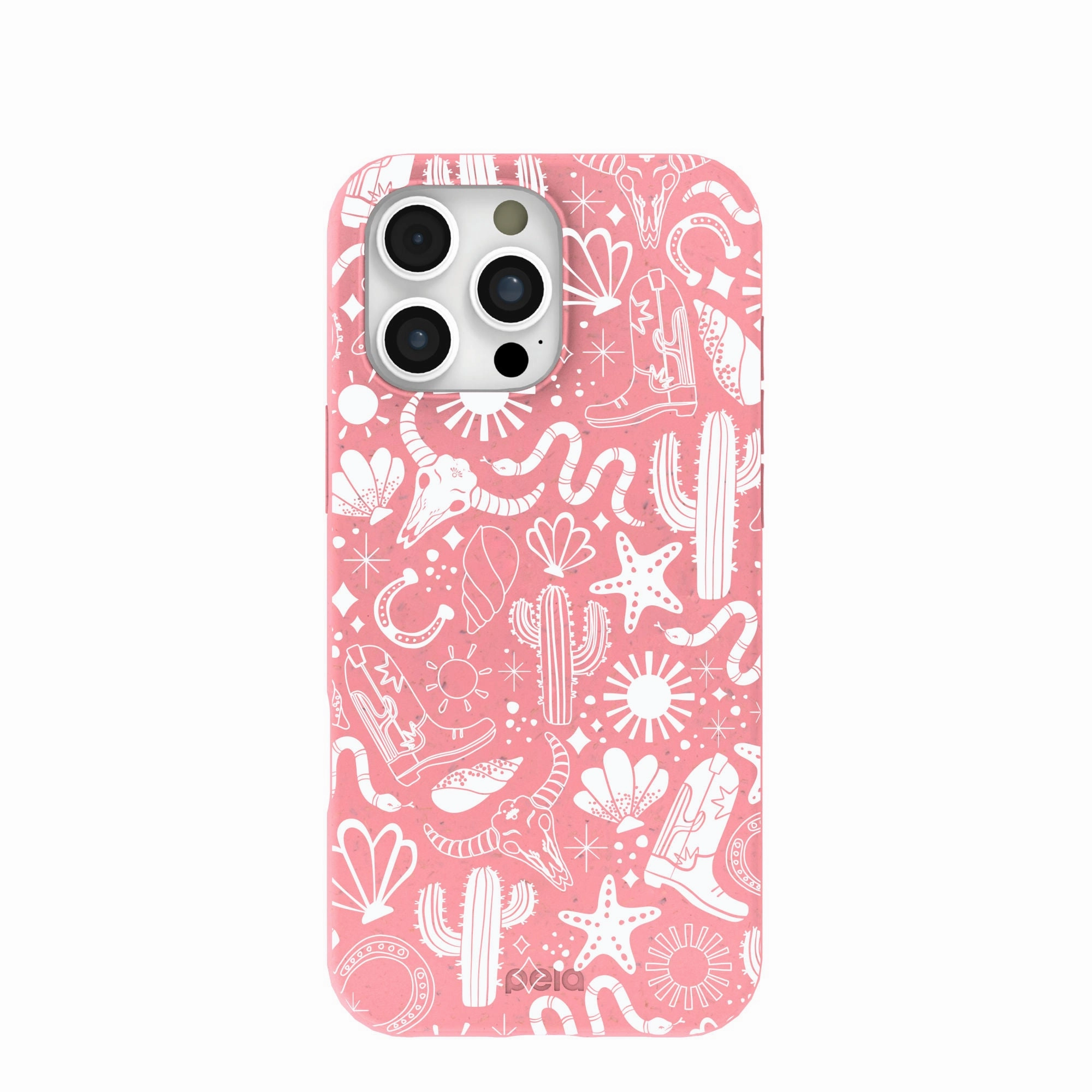 Bubblegum Pink Coastal Rodeo iPhone 16 Pro Max Case Protective Lining