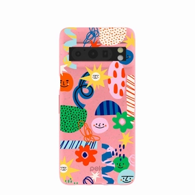 Bubblegum Pink Daydreaming Google Pixel 8 Pro Case Protective Layering