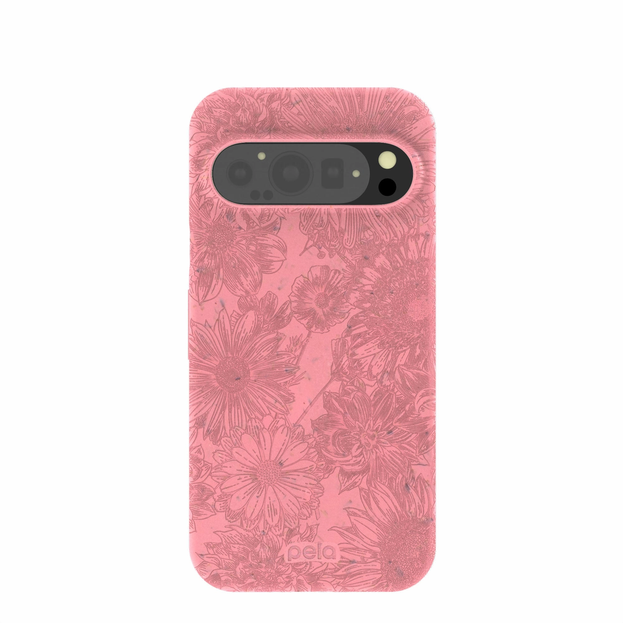 Bubblegum Pink Flora Google Pixel 9/9 Pro Case Comfort Finish Layer Protective Shell