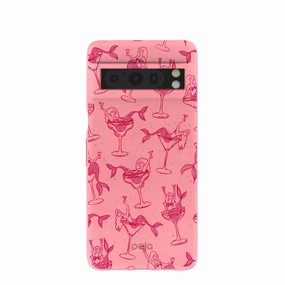Bubblegum Pink Mermaid Cocktail Google Pixel 8 Pro Case Impact Cushion