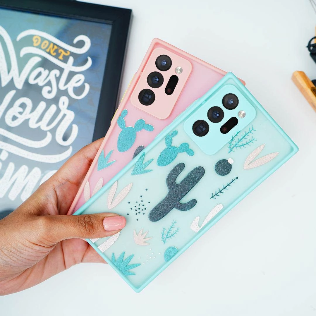 Stylish Finish Cactus Print Matte Finish Case - Samsung