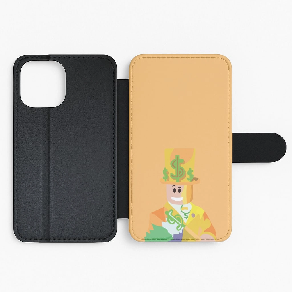 Elegant Shield Character Money Flip / Wallet Phone Case