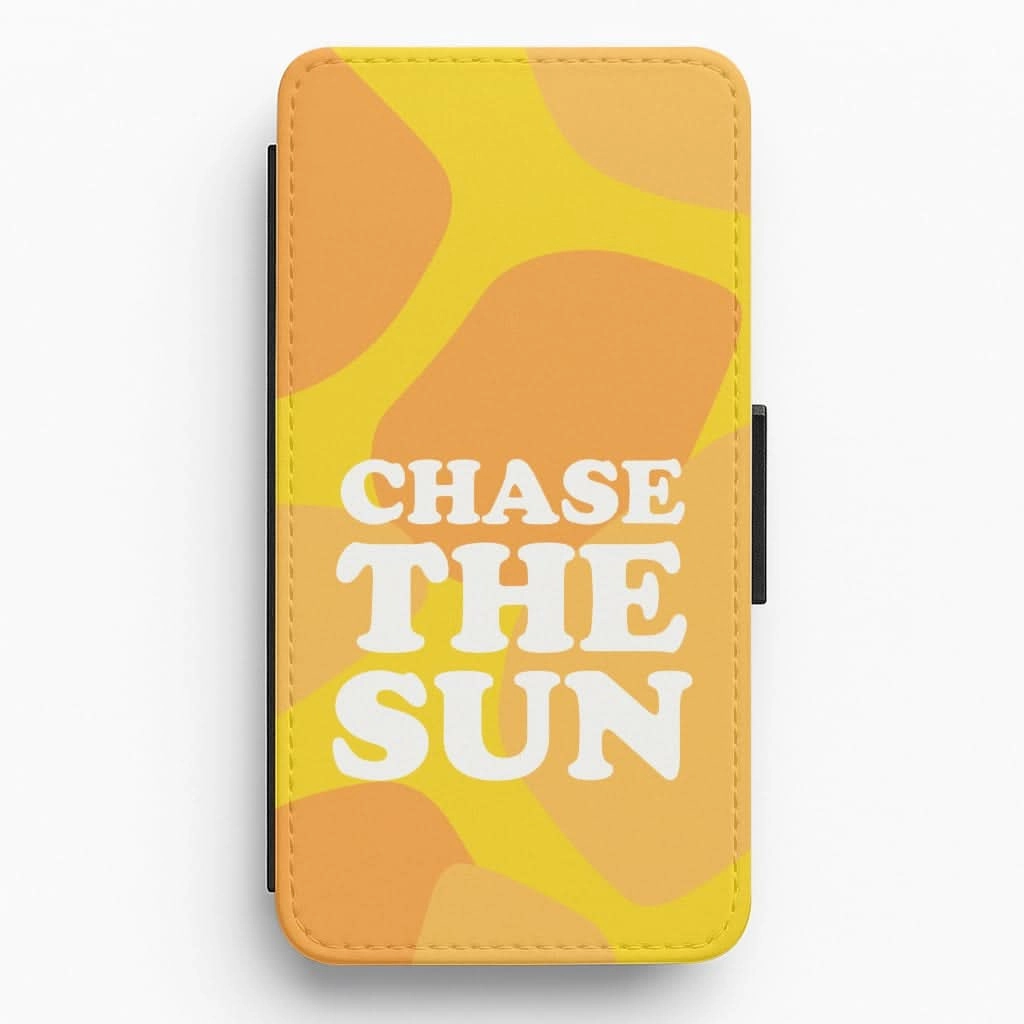 Luxury Pattern Subtle Touch Chase The Sun Flip / Wallet Phone Case