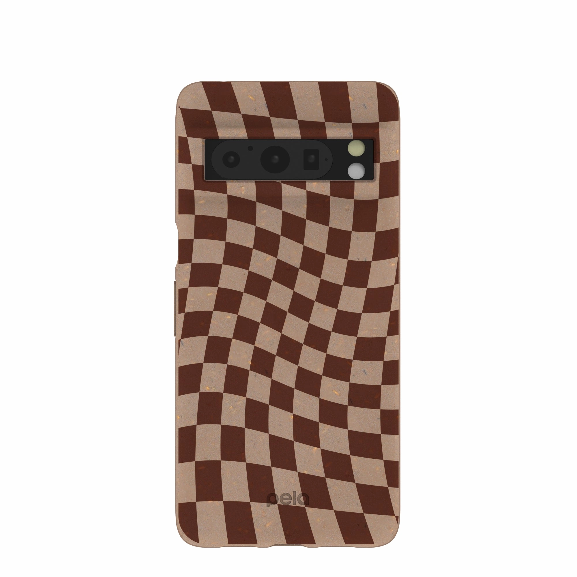 Chocolate Brown Cafe Check Google Pixel 8 Pro Case Luxury Layer Texture Polished Style