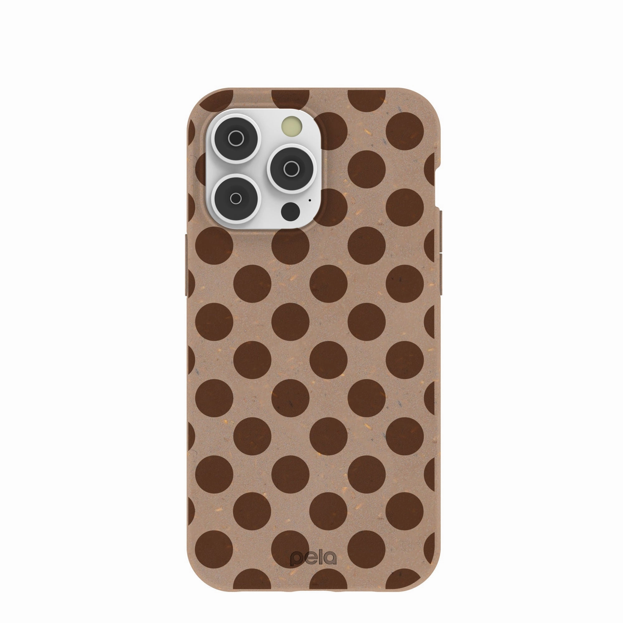 Soft Shield Chocolate Brown Cocoa Sprinkle iPhone 14 Pro Max Case