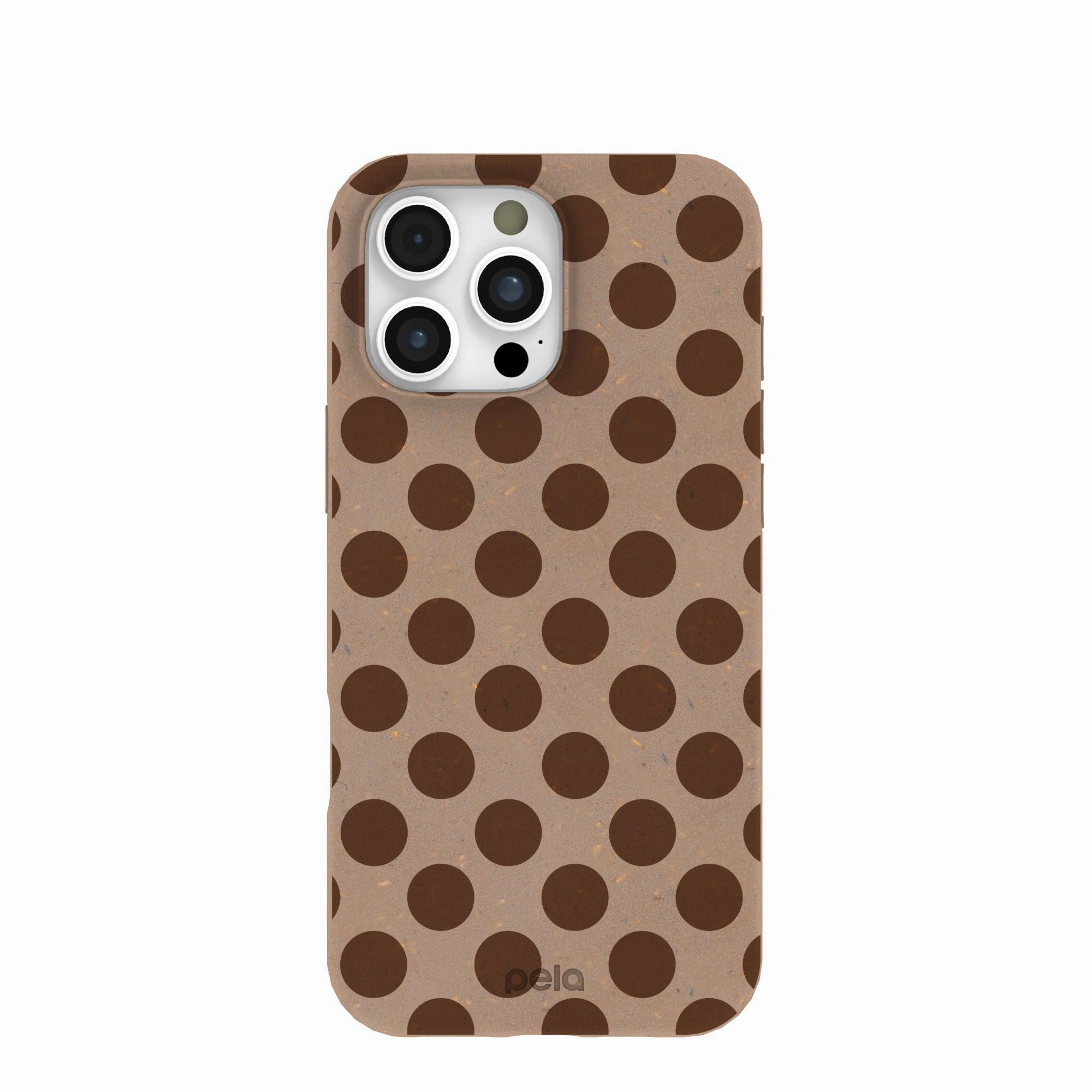 Chocolate Brown Cocoa Sprinkle iPhone 16 Pro Max Case Slim Look Marble finish