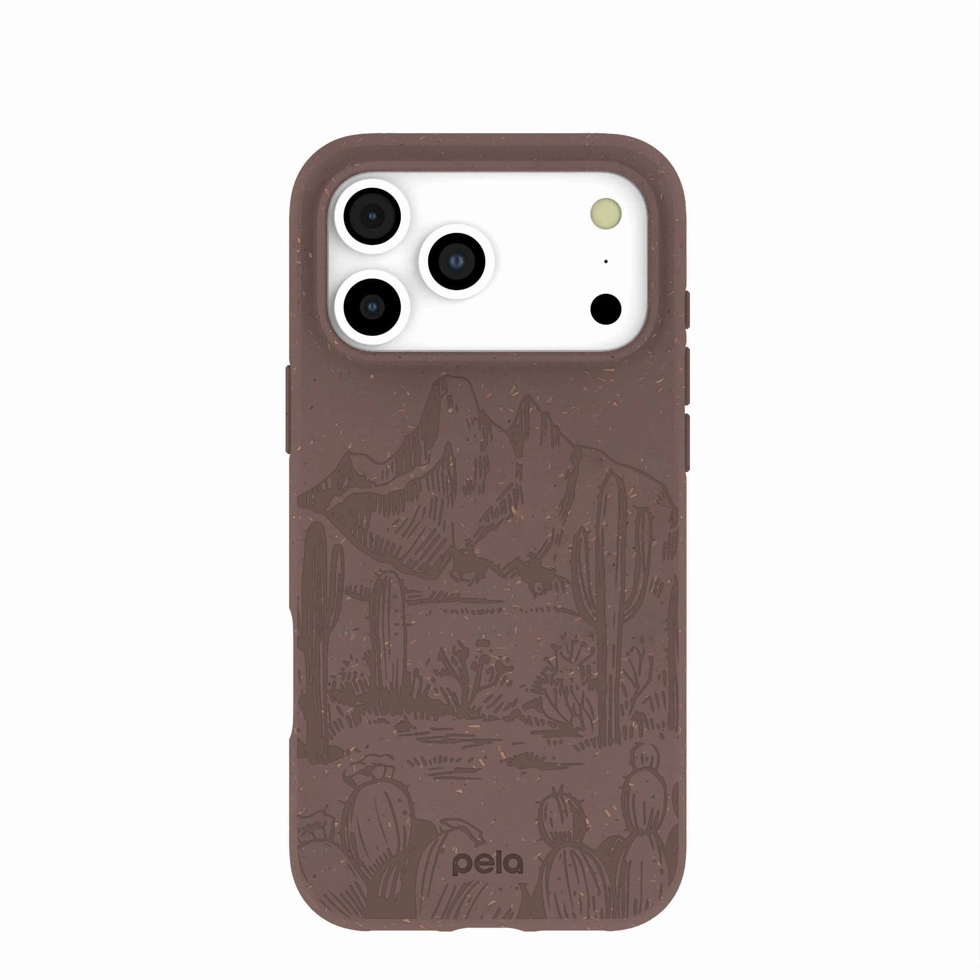 Smooth Design Chocolate Brown Desert Run iPhone 17 Pro Max Case