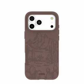 Smooth Design Chocolate Brown Desert Run iPhone 17 Pro Max Case