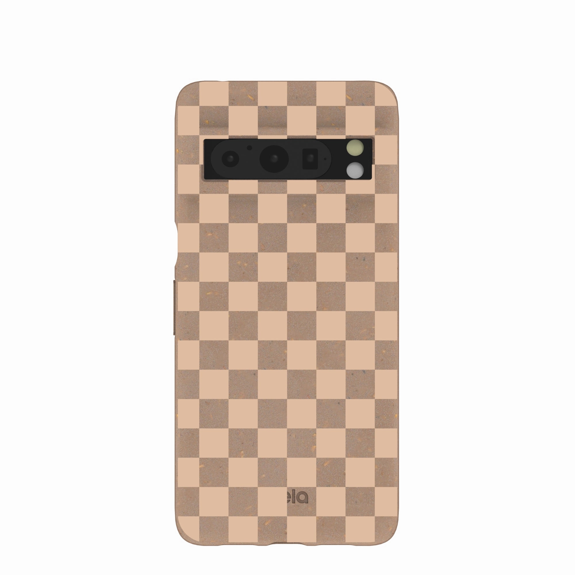 Matte Touch Chocolate Brown Latte Check Google Pixel 8 Pro Case