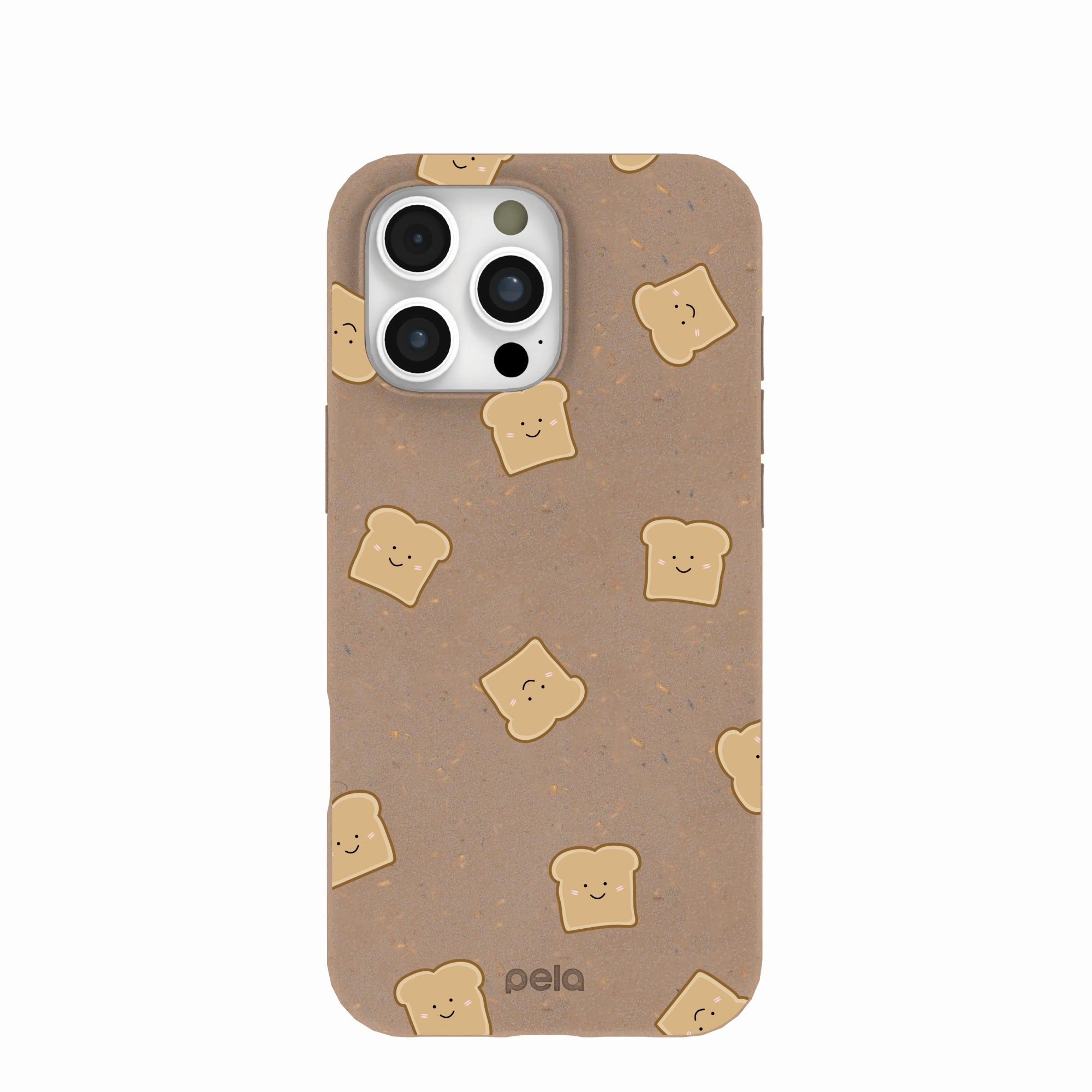 Chocolate Brown Mini Toast iPhone 16 Pro Max Case Elegant Texture Layer