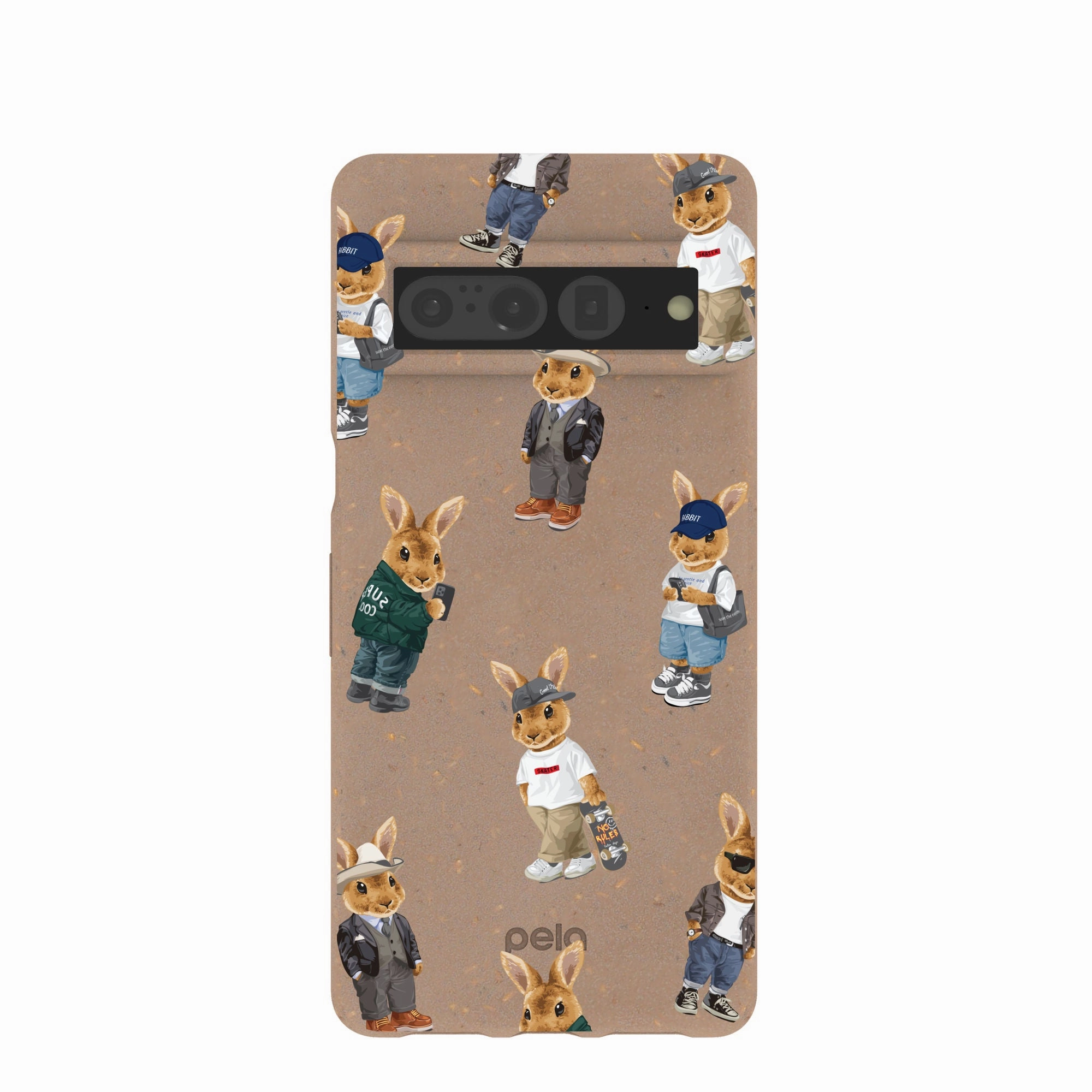 Chocolate Brown Rabbit Friends Google Pixel 7 Pro Case Compact Structure Durable Look