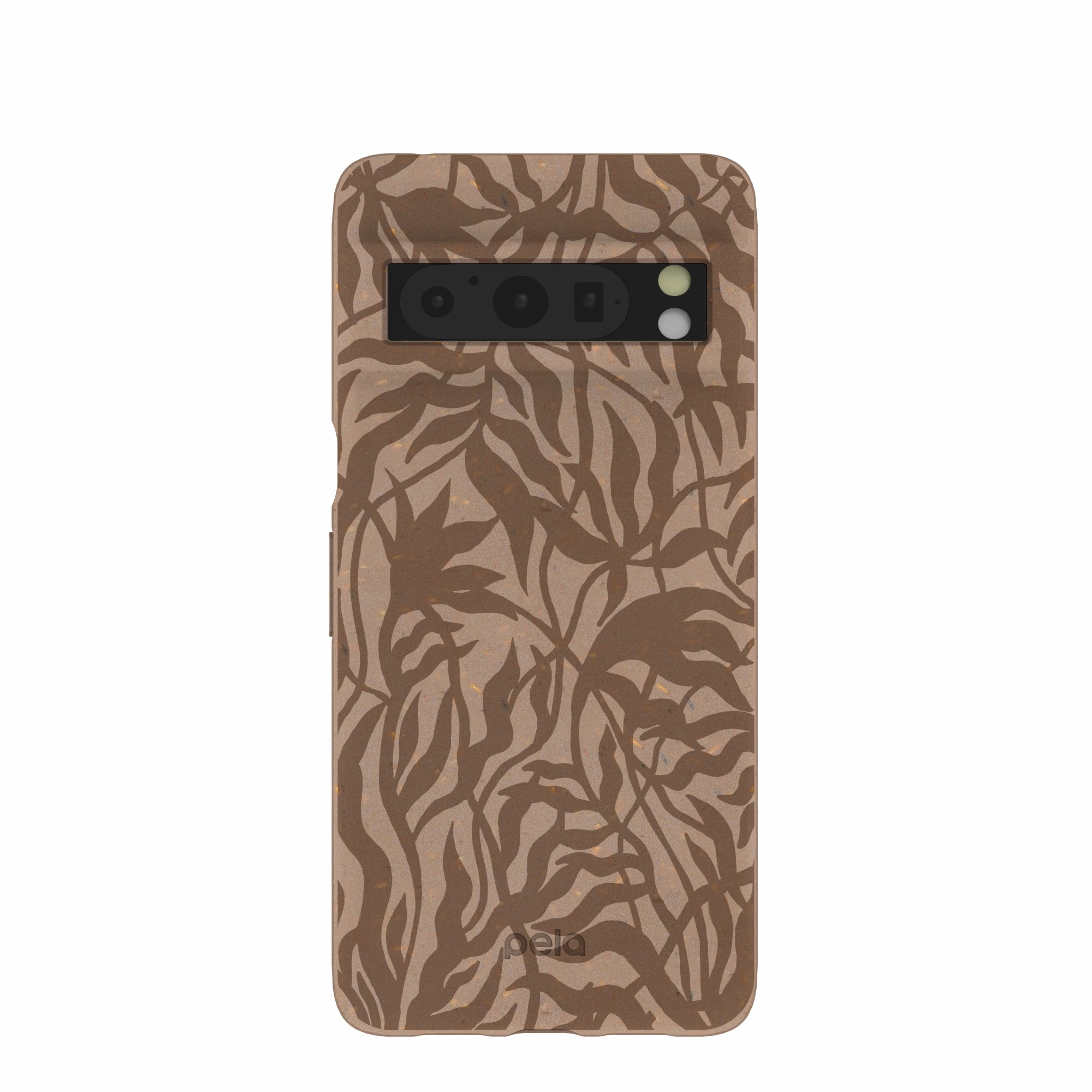 Chocolate Brown Rustic Leaves Google Pixel 8 Pro Case Fashion Texture