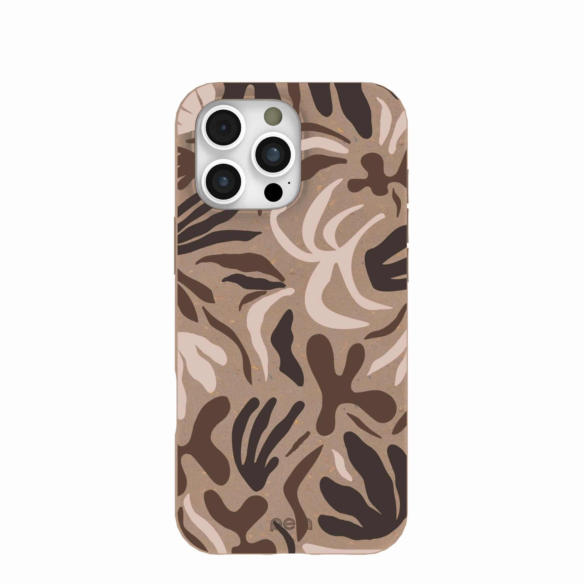 Chocolate Brown Terra Forms iPhone 16 Pro Max Case Smooth Grip Layer Hybrid Protection