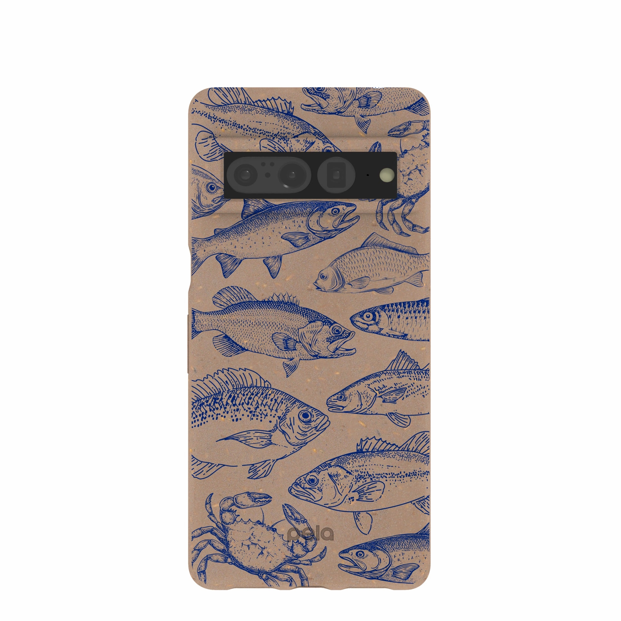 Chocolate Brown Vintage Catch Google Pixel 7 Pro Case Protective Pattern Texture Slim Profile