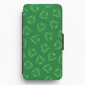 Anti Scratch Layer Screen Bumper Christmas Tree Wizard Icon Pattern Flip / Wallet Phone Case