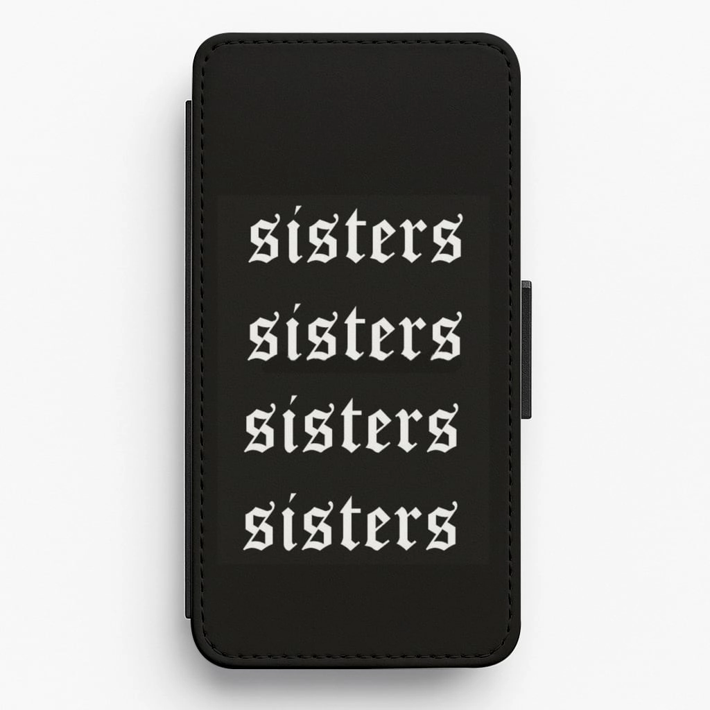 Sleek Texture Raised Edges Sisters - James Charles Flip / Wallet Phone Case