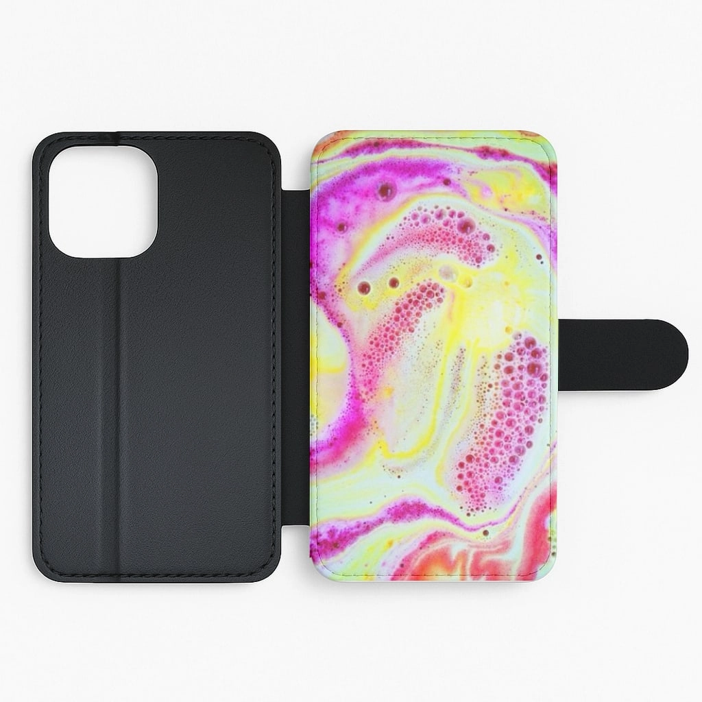 Super Colourful Bath Bomb Pattern Flip / Wallet Phone Case Handheld device