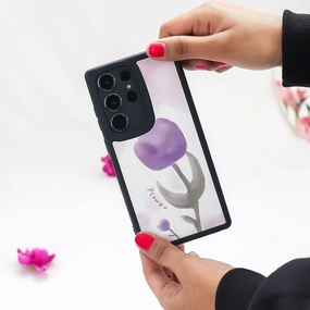 Clear Finish Modern Style Classic Floral Charm Phone Case - Samsung