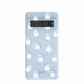 Powder Blue Ghostly Google Pixel 7 Pro Case Compact Texture Durable Edge Texture